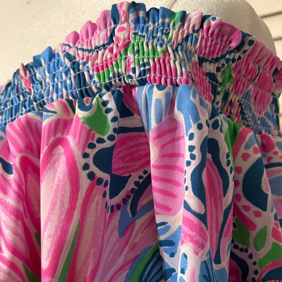 Lilly Pulitzer Asymmetrical Dress in Pink and Green Floral - Picture 11 of 16